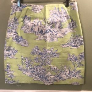 Steven Stolman print cotton skirt